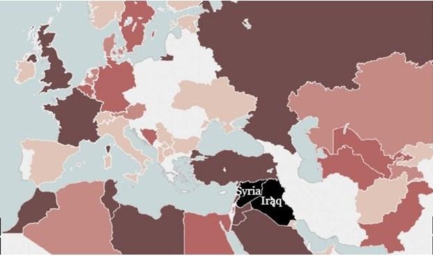 Objavljena karta s brojem ISIL-ovih boraca iz svjetskih država: BiH država iz Evrope sa najviše militanata u Siriji i Iraku