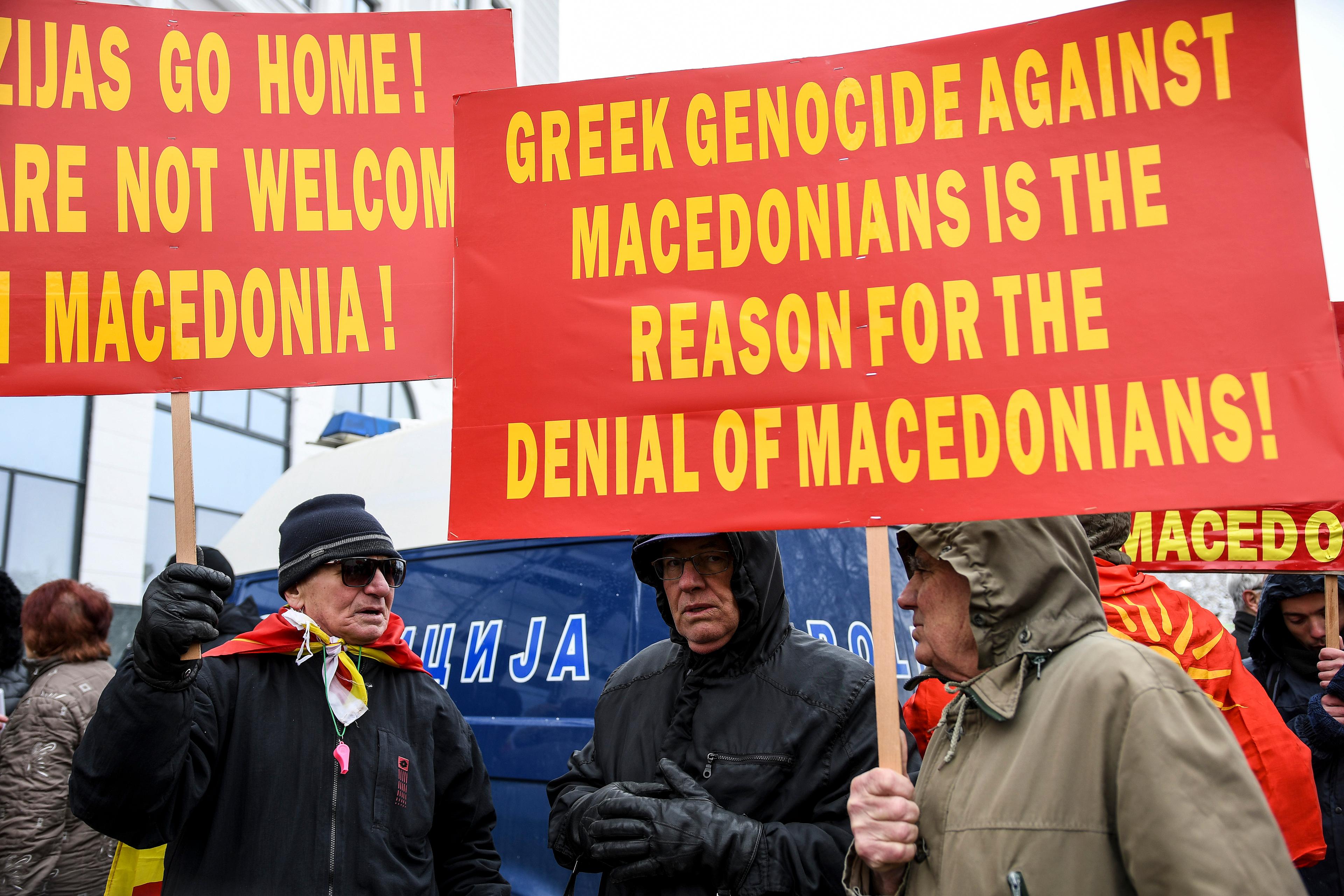 Protesti zbog posjete Kocijasa: Makedonci se ne žele odreći svog imena