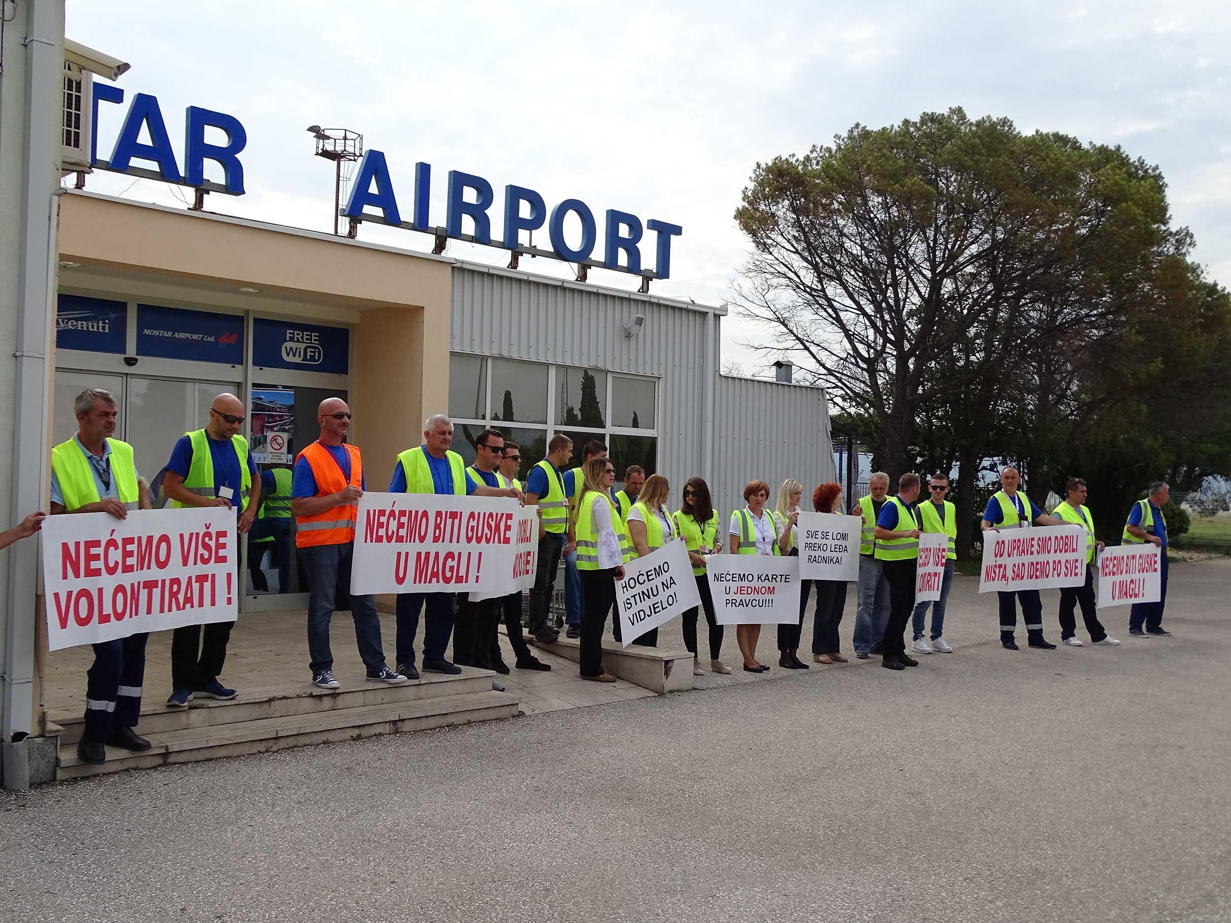 Radnici Aerodroma Mostar prijete generalnim štrajkom