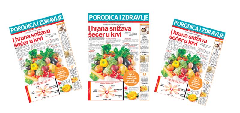 Srijedom u "Dnevnom avazu" magazin "Porodica i zdravlje"