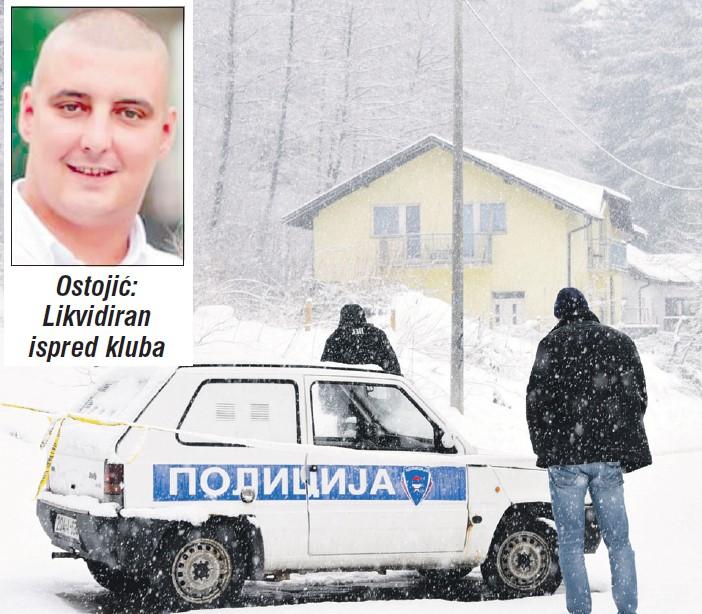 Policija ispred „Sparte“, gdje je Ostojić likvidiran - Avaz