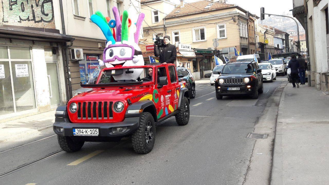 Spektakl u Sarajevu: Defile za dobrodošlicu EYOF-u