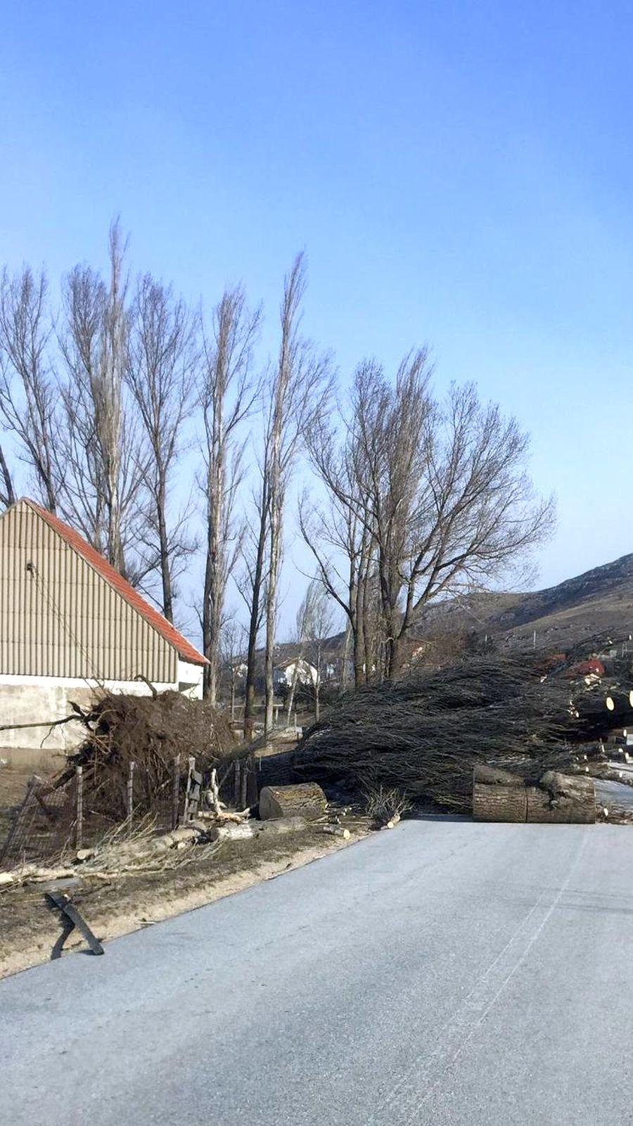 Vjetar nosio krovove, obarao stabla i elektrostubove u općinama Tomislavgrad i Kupres