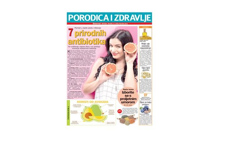 Srijedom u "Dnevnom avazu" magazin "Porodica i zdravlje"