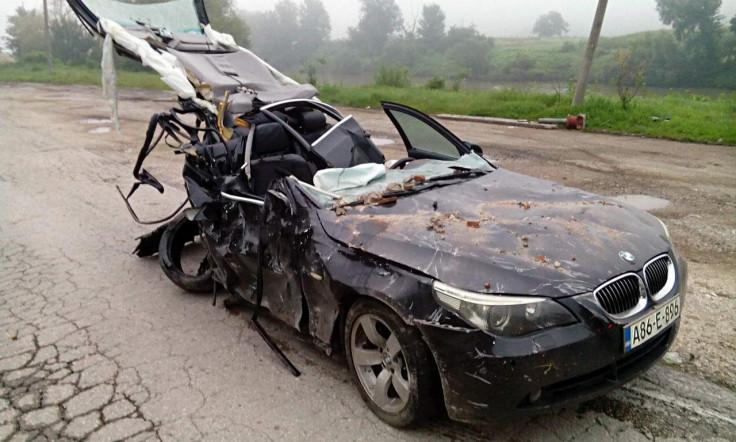 BMW u kojem su poginuli Dikedžić i Hodžić - Avaz