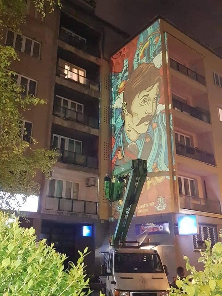 Počela izrada murala posvećenog Davorinu Popoviću