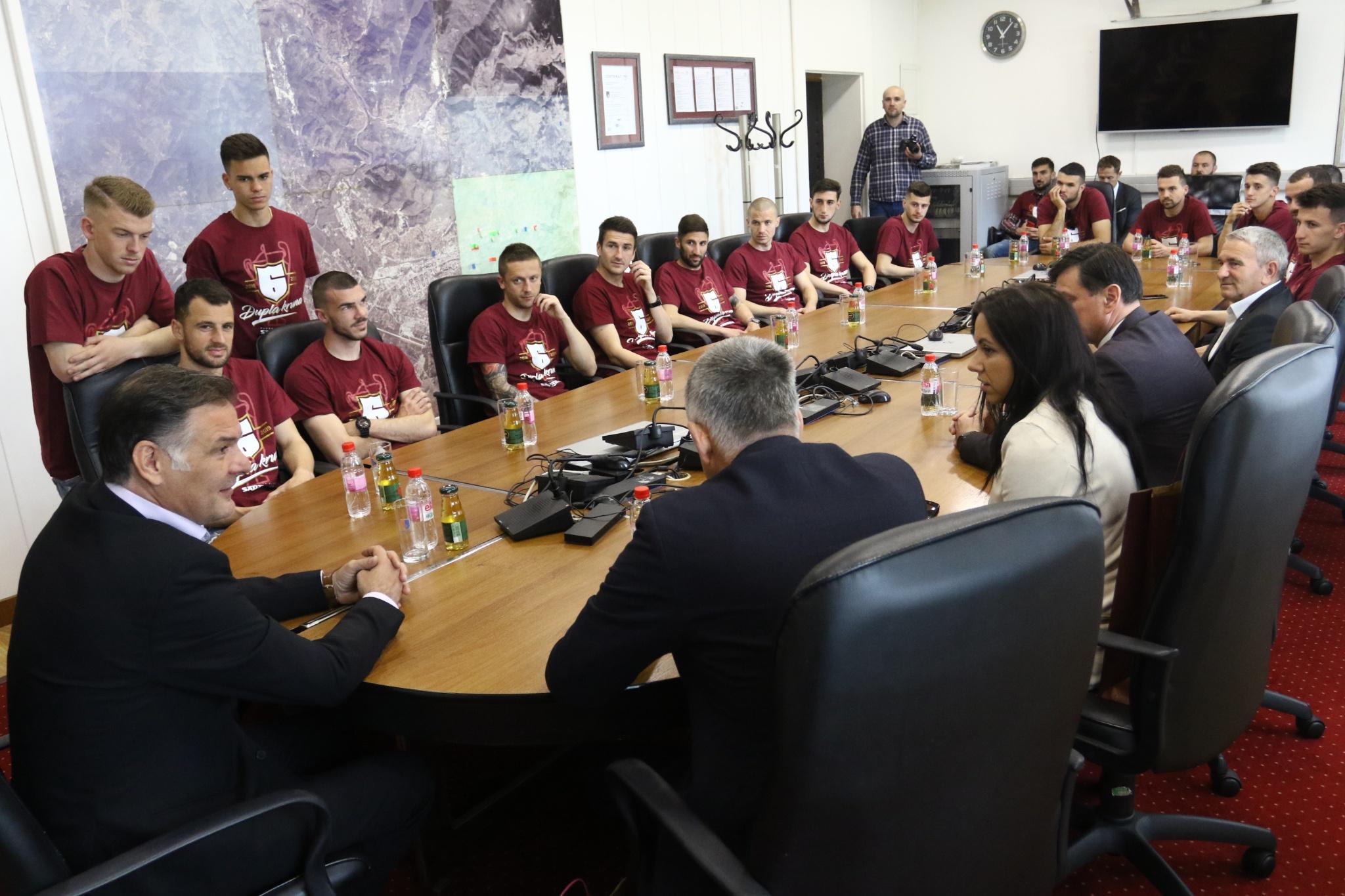 Ministar Kurić primio delegaciju FK Sarajevo