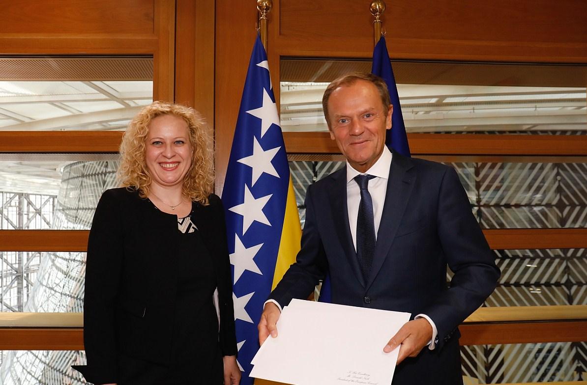 Emina Merdan i Donald Tusk - Avaz