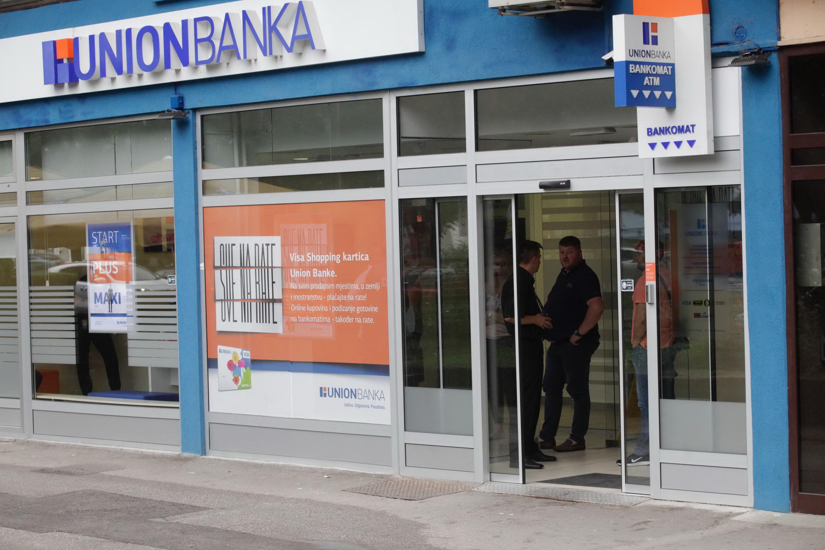 Prijavljeno u Sarajevu: Dvojica muškaraca opljačkala "Union banku"
