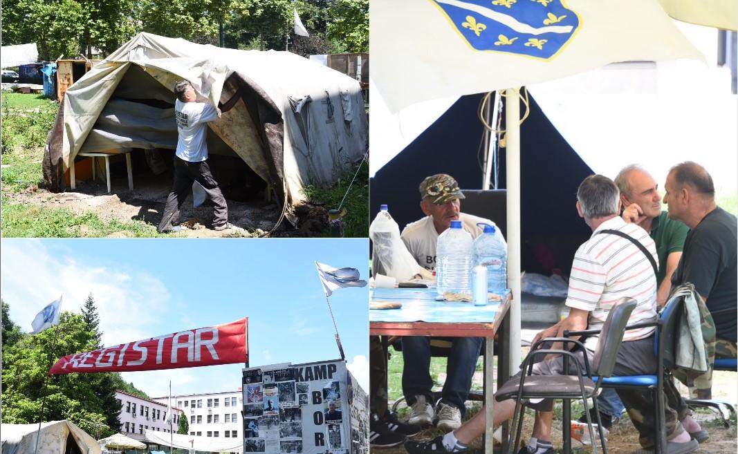 Počelo uklanjanje šatorskog naselja "Kamp heroja" nakon usvajanja Zakona o pravima boraca