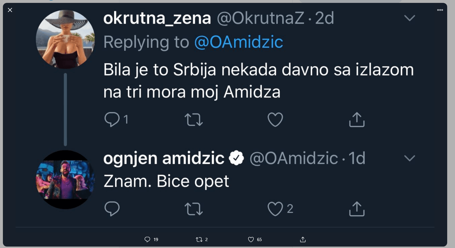 Odgovor Ognjena Amidžića - Avaz