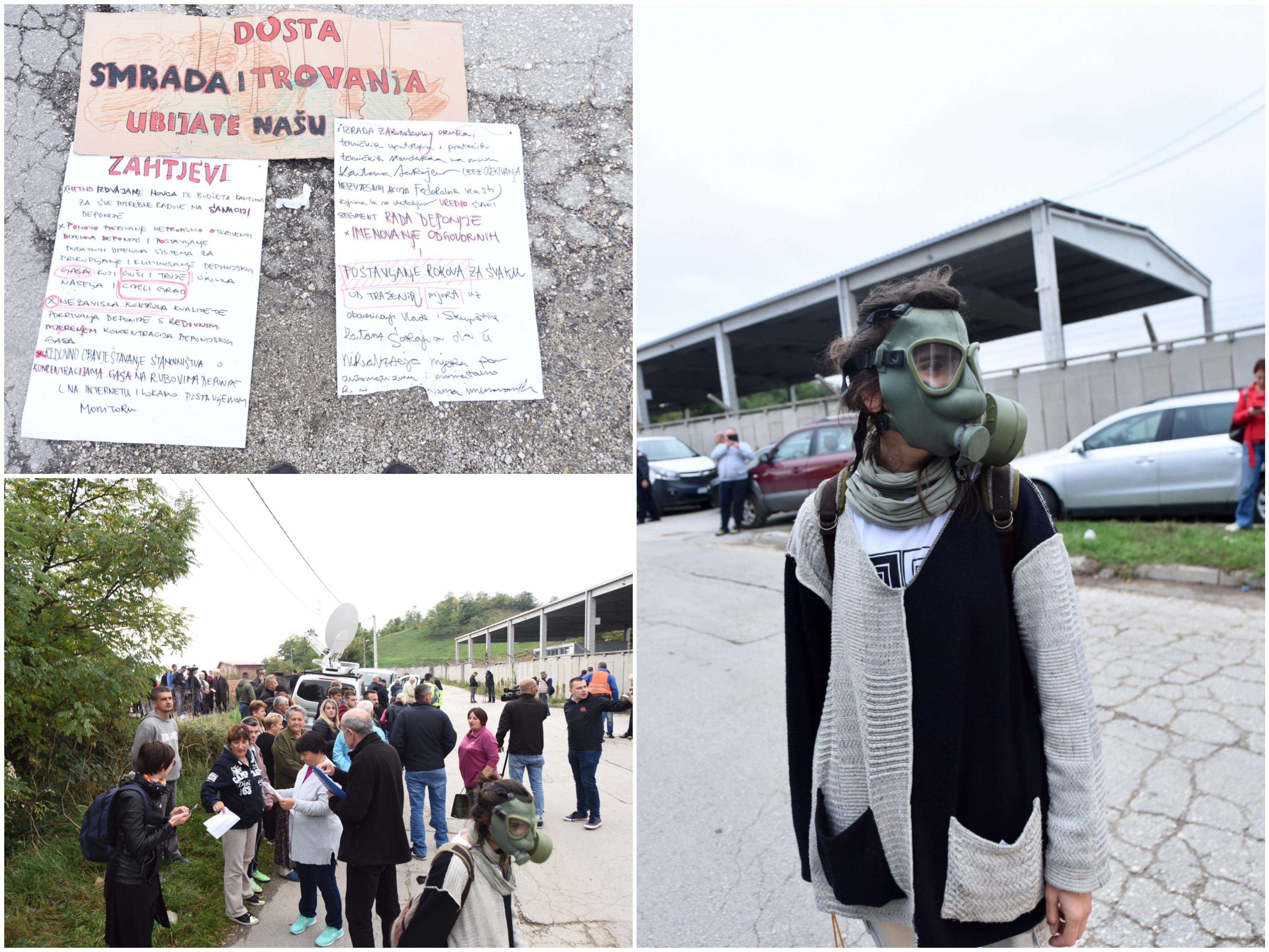 Mirni protesti: Ukoliko nam ne odgovore na zahtjeve za 15 dana, blokirat ćemo rad deponije "Smiljevići"