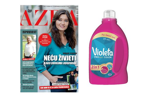 Uz svaki kupljeni primjerak "Azre" na poklon dobivate Violeta deterdžent za veš