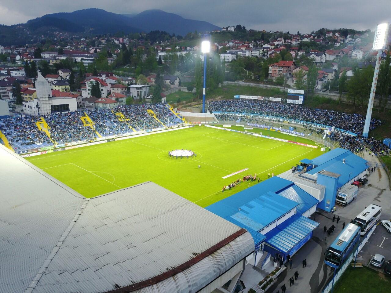 NS BiH je uložio prioritetno 270 hiljada KM za pojačanje reflektorske rasvjete na stadionu Grbavica. - Avaz