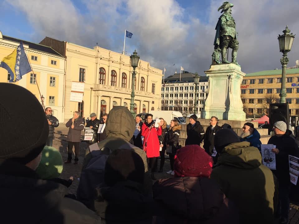 Protesti bh. građana u Geteburgu - Avaz