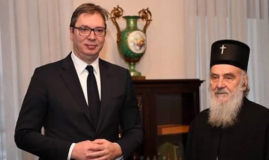 Aleksandar Vučić i patrijarh Irinej - Avaz