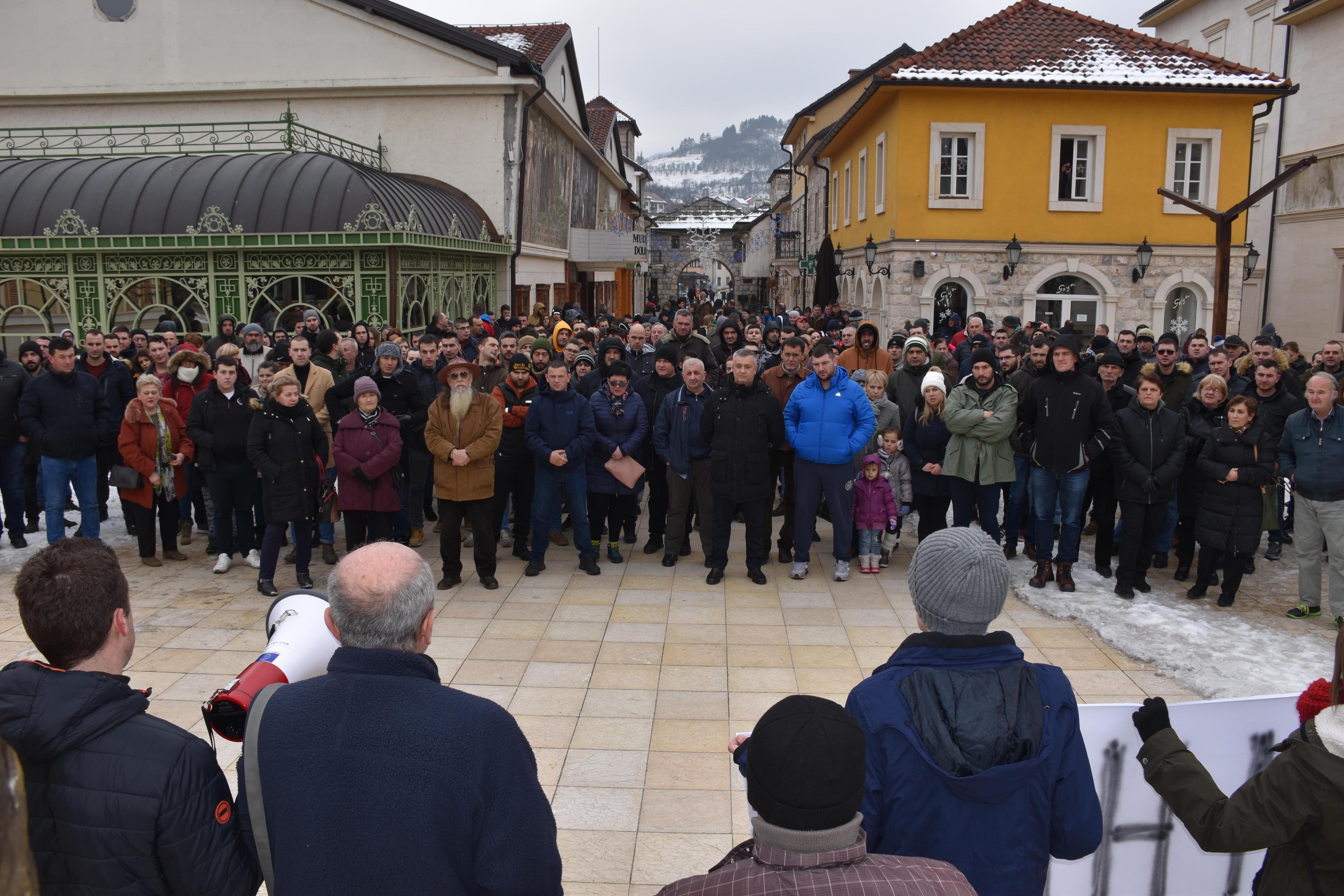 Protesti u Višegradu - Avaz