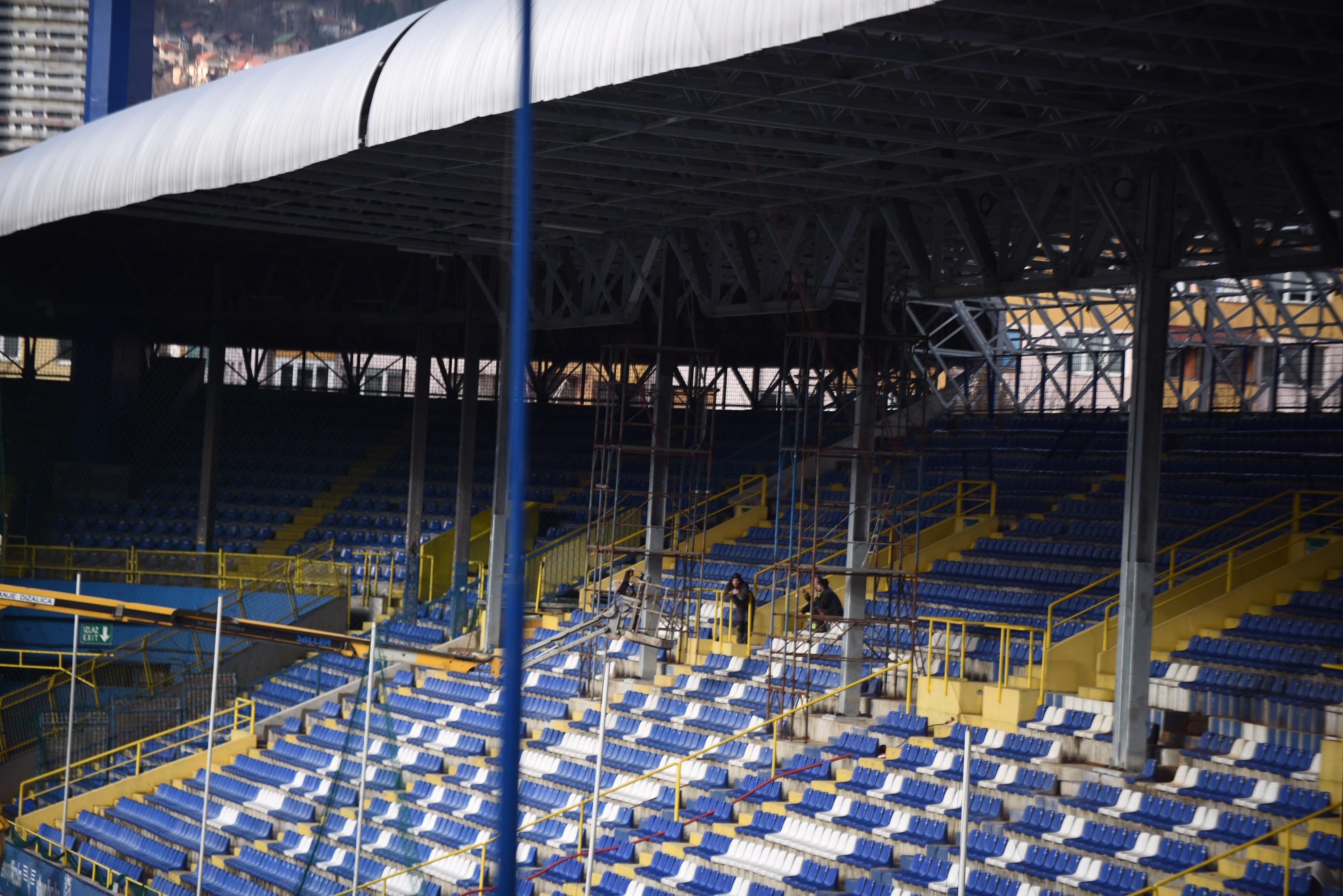 Stadion na Grbavici: Završni radovi - Avaz