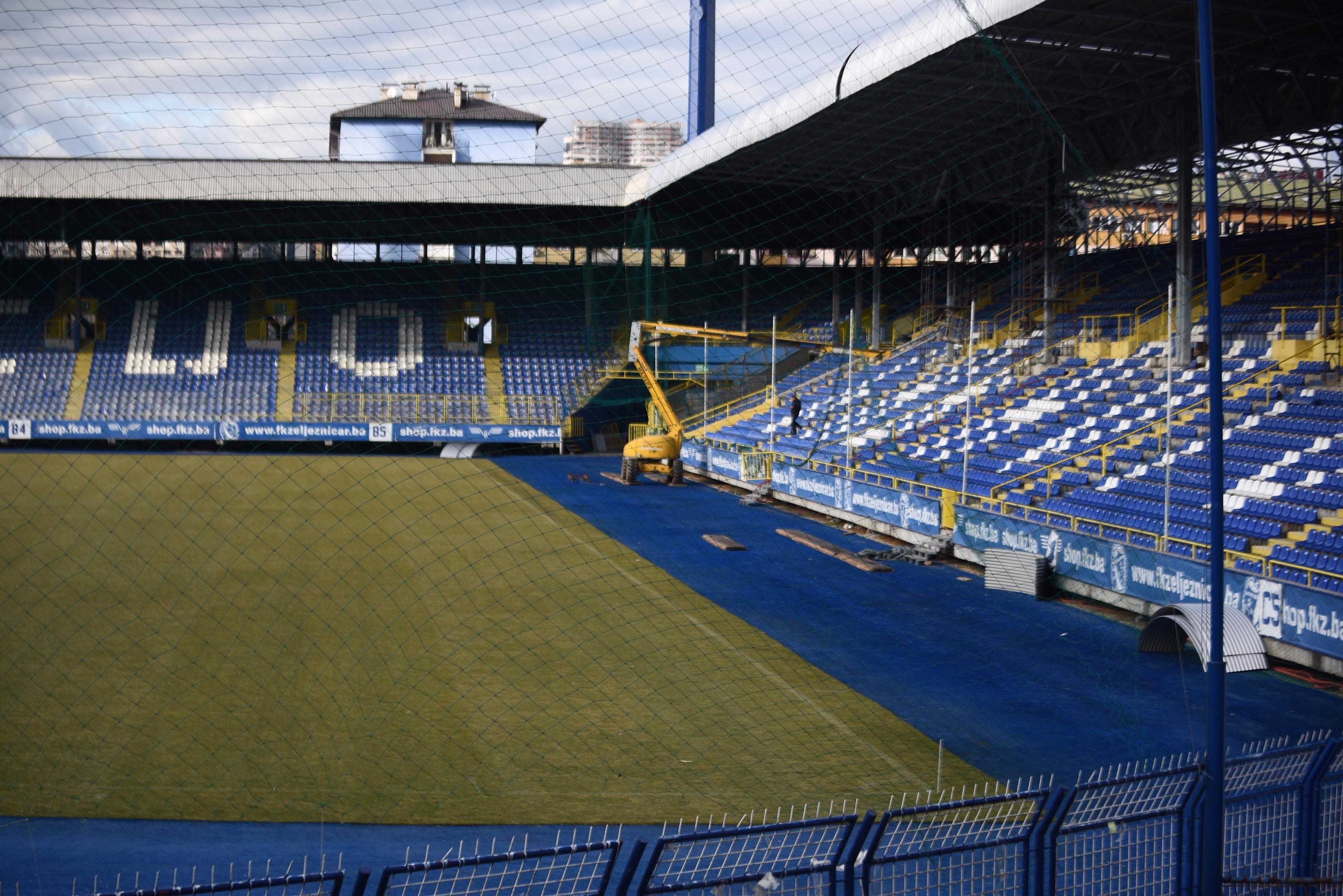 Stadion na Grbavici: Završni radovi - Avaz