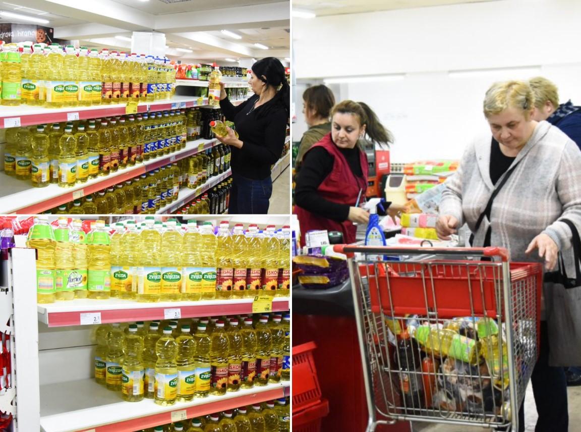 Sarajlije okupirale prodavnice: Najviše se kupuju brašno, ulje, šećer i so