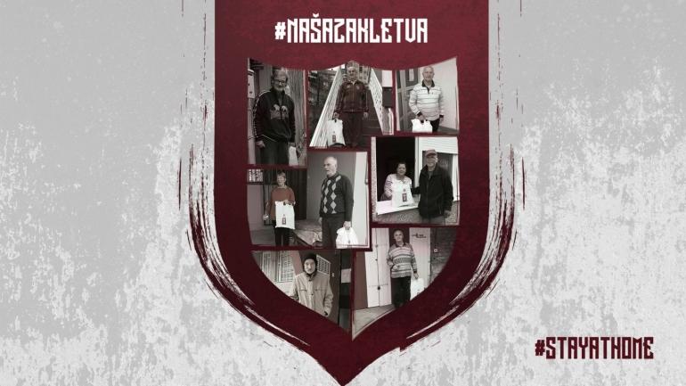 Uposlenici FK Sarajevo posjetili i darovali najstarije navijače