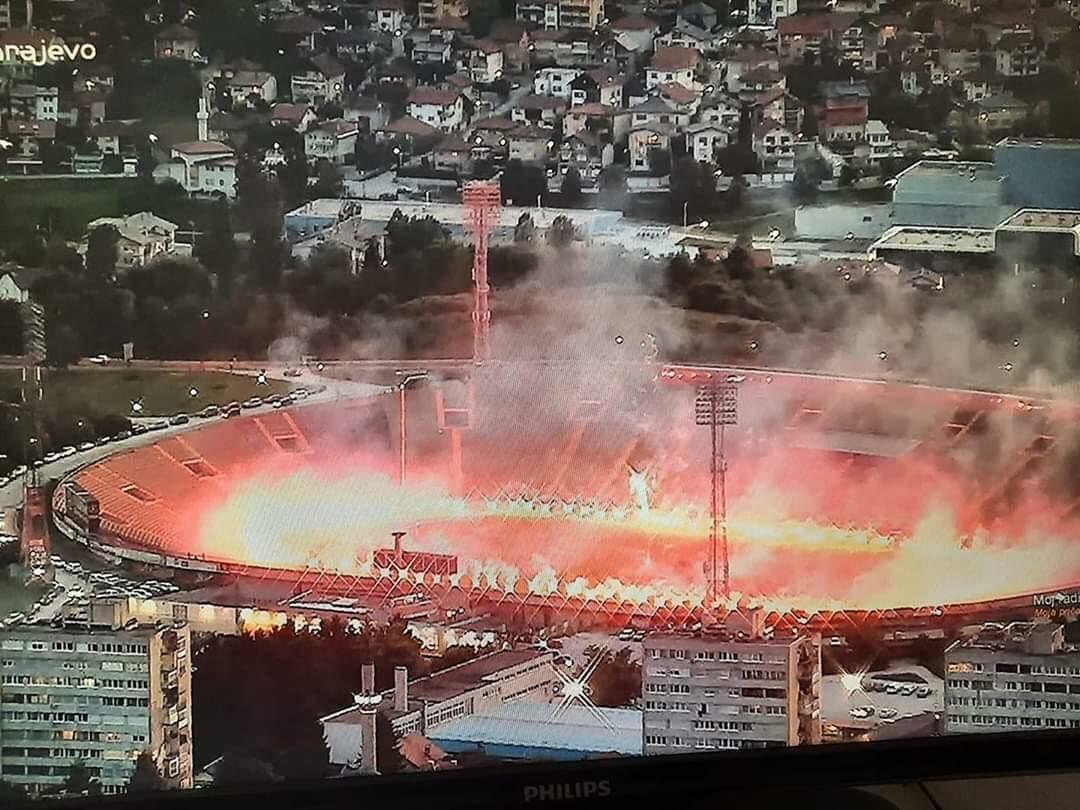 Sjajna atmosfera, sve obojeno u bordo: Sarajevo slavi novu titulu