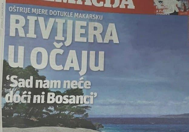 Hrvatski mediji: Rivijera u očaju, sada nam neće doći ni Bosanci