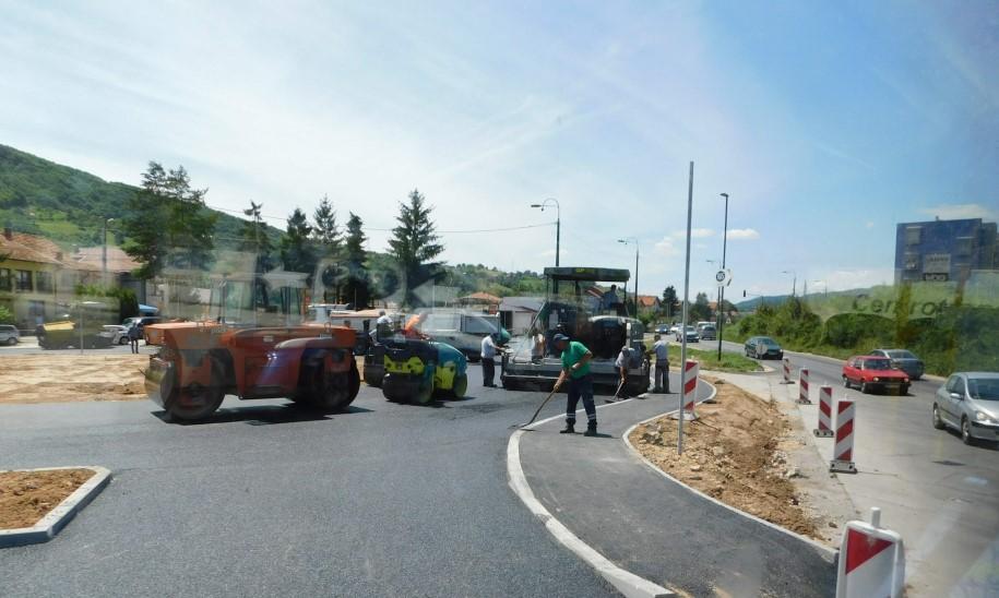 Izgradnja kružnog toka u Vogošći u završnoj fazi