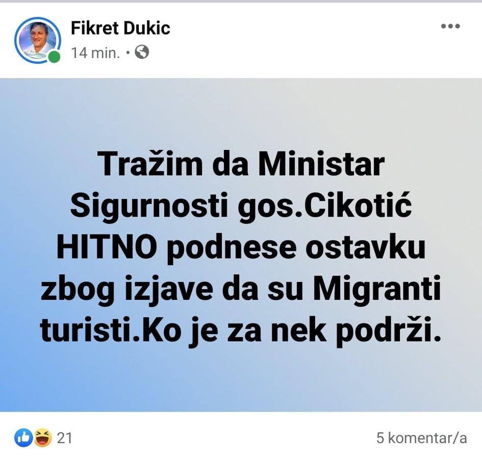 Dio objava na društvenim mrežama - Avaz