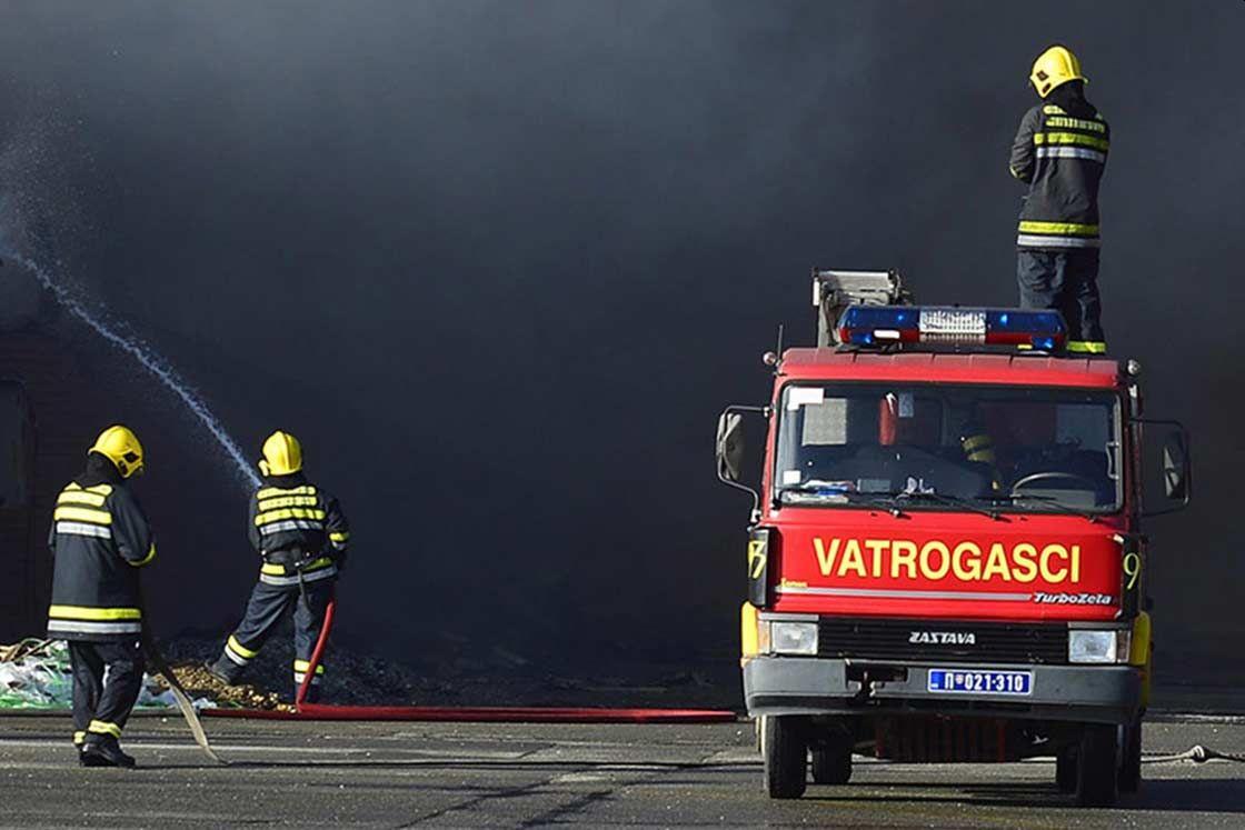 U općini Istočni Stari Grad izgorjelo postrojenje za preradu drveta