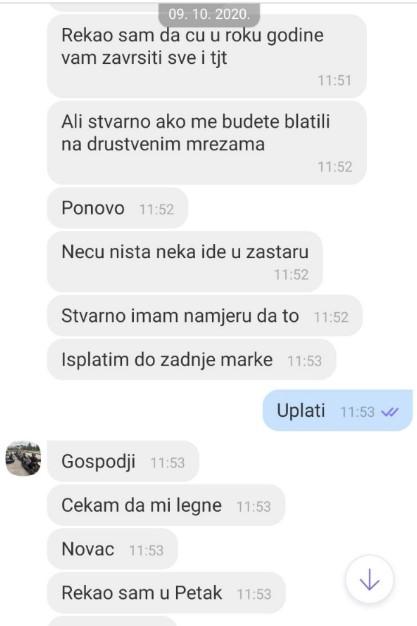 Zaprijetio da neće ništa uplatititi - Avaz