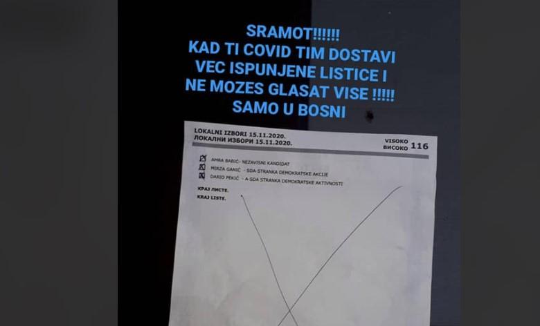 Građani objavljuju slučajeve prevare: Covid tim dostavio ispunjen listić