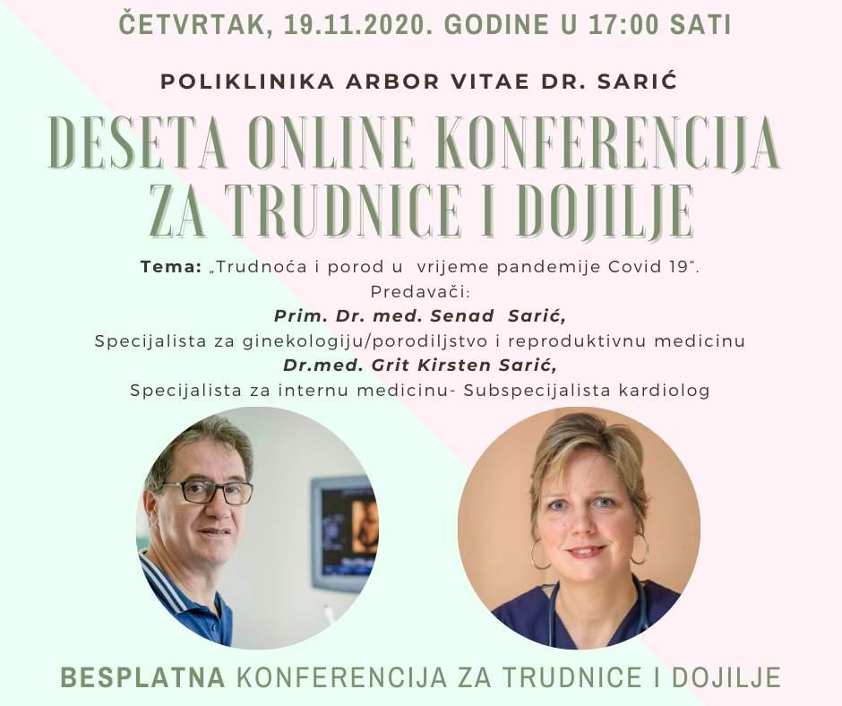 Deseta online konferencija za trudnice i dojilje održat će se sutra