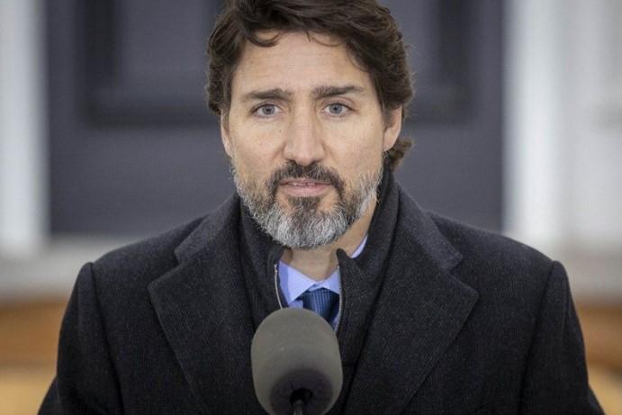 Canadian Prime Minister Justin Trudeau speaks during a COVID-19 pandemic briefing from Rideau Cottage in Ottawa - Avaz