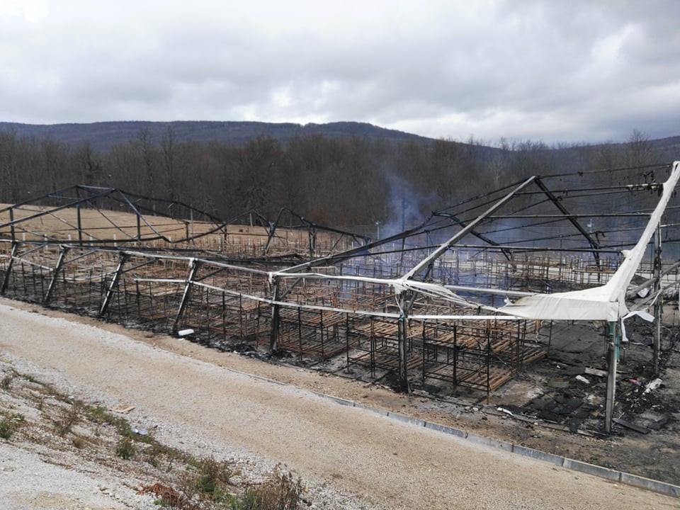 Camp "Lipa" the day after the relocation of migrants - Avaz