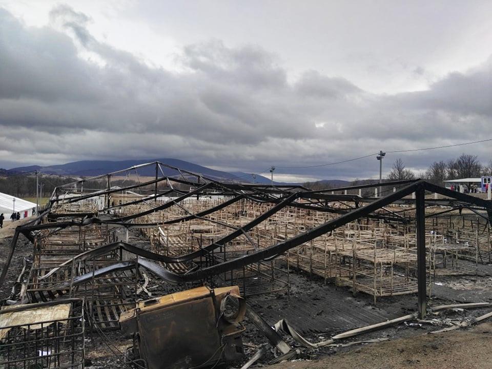 Camp "Lipa" the day after the relocation of migrants - Avaz