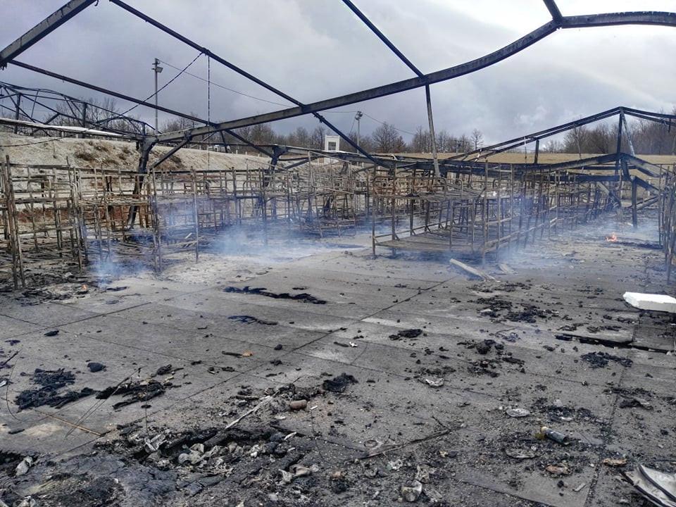 Camp "Lipa" the day after the relocation of migrants - Avaz