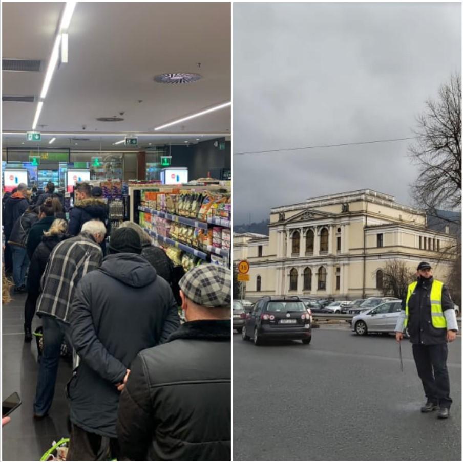 Gužve uoči Nove godine: U sarajevskim prodavnicama kao u košnici