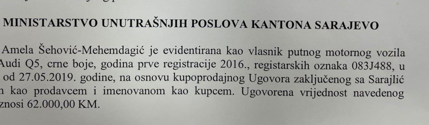 Šta je utvrđeno istragom Tužilaštva i kada je ugovor između Sarajlića i Šehović potpisan - Avaz