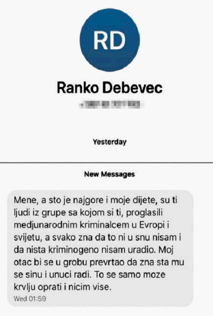 Mafia text messages unworthy of the President of the Court of B&H: "What is being done to me can only be washed away with blood and nothing else" - Avaz