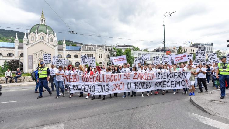 S jednog od ranijih protesta porodice Memić - Avaz