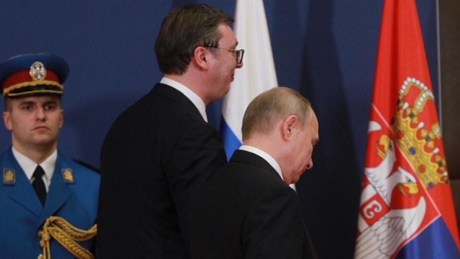 Russian President Vladimir Putin (R) and Serbian President Aleksandar Vucic (L) - Avaz