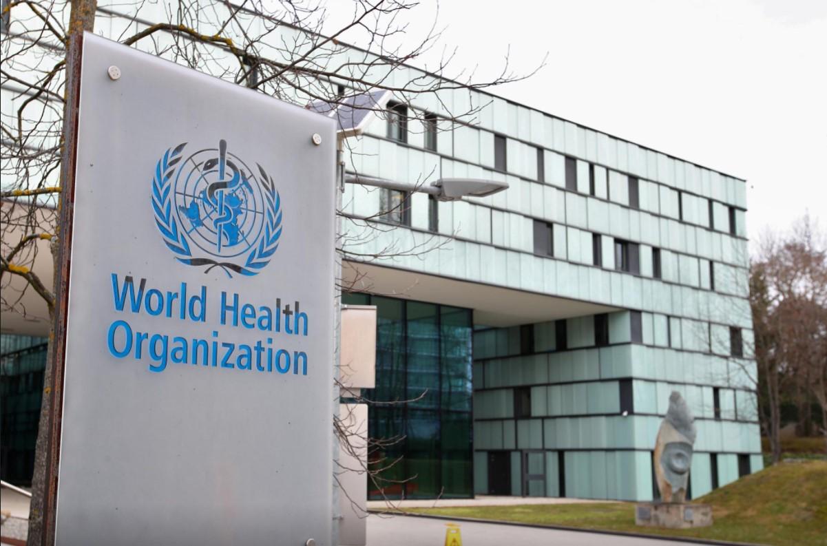 A logo is pictured outside a building of the World Health Organization (WHO) during an executive board meeting on update on the coronavirus outbreak, in Geneva, Switzerland, February 6, 2020. - Avaz