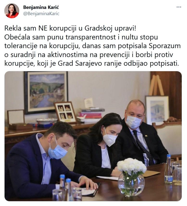 Status gradonačelnice Sarajeva - Avaz