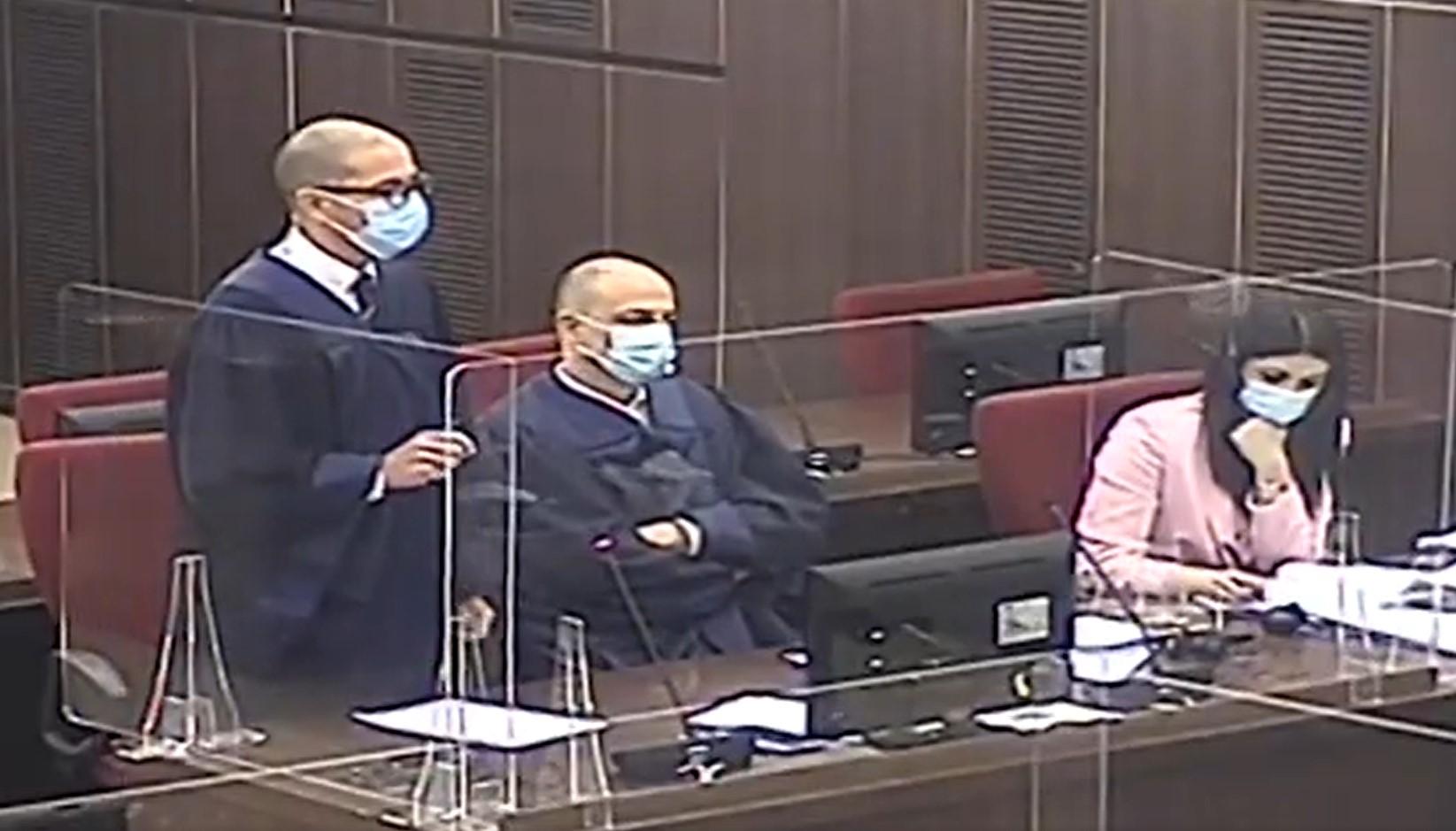 Video from the courtroom: Pehar asked for protective equipment, Novalić replied "purchase of respirators is underway"