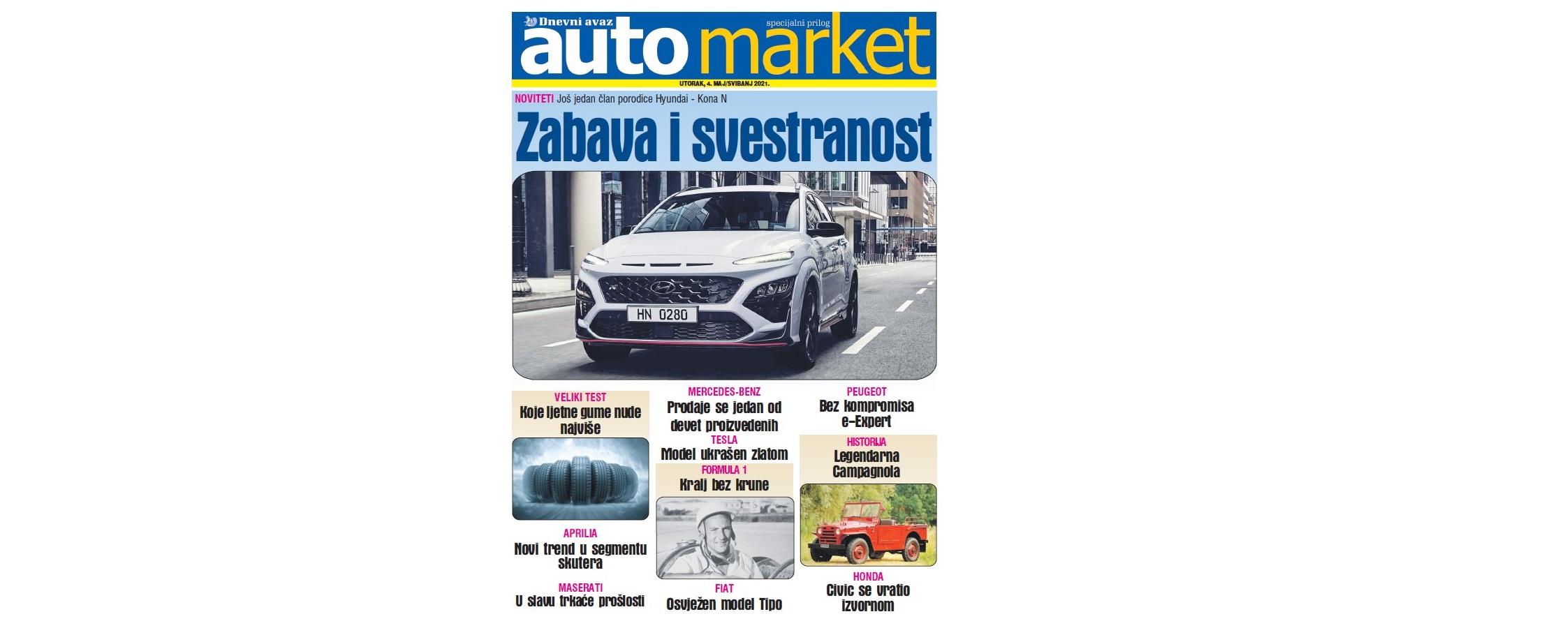 Poklon prilog našim čitaocima u utorak: Automarket / Novitet iz Hyundaija, Kona N zabavna i svestrana