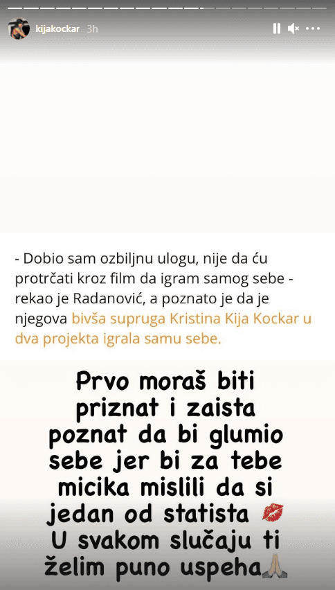 Kijina objava na Instagramu - Avaz