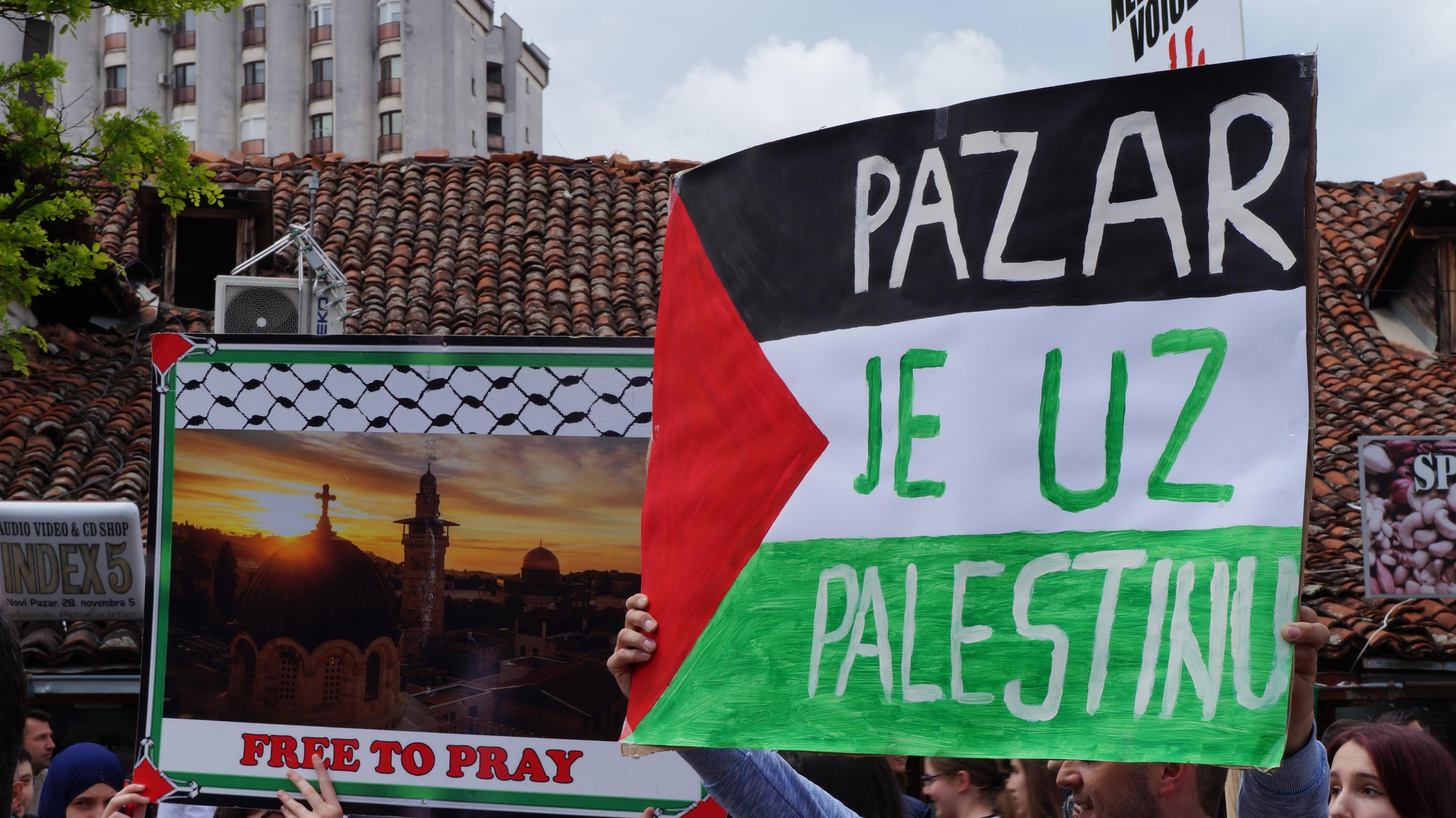 Podrška naordu Palestine u Novom Pazaru - Avaz