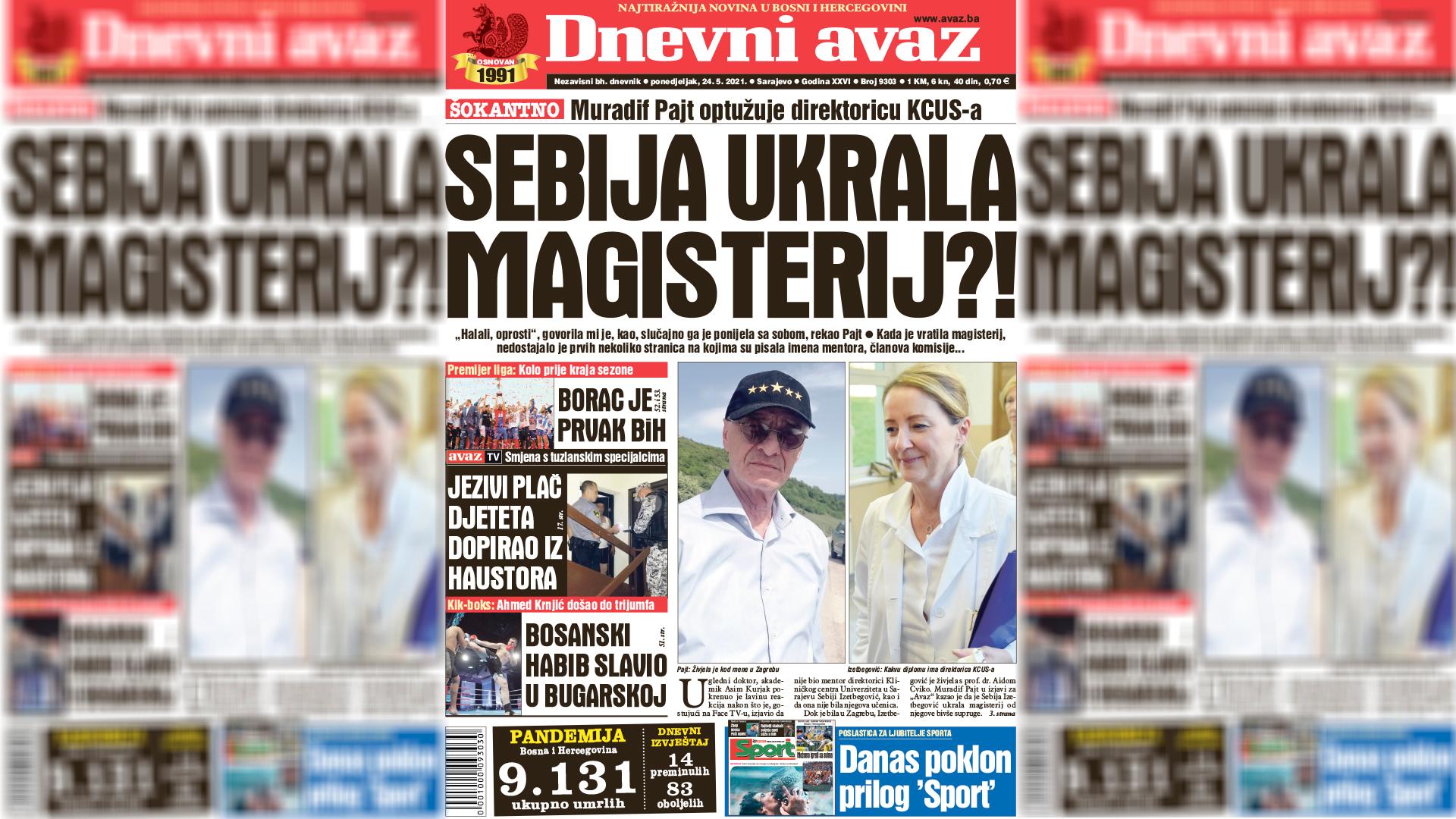 Sebija ukrala magisterij?!