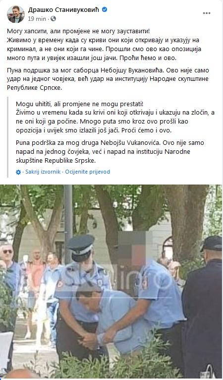 Stanivuković's status - Avaz